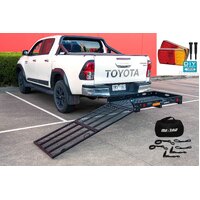 118Cm X 71Cm Mobility Scooter Wheelchair Carrier ATV Ramp Trailer With Wireless lights & Straps